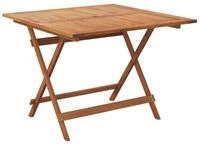 vidaXL Gartentisch, Outdoor Tisch Klappbar 90x90x75 cm Massivholz Akazie