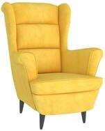 vidaXL Sessel, Loungesessel Senfgelb Samt