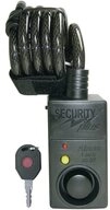 Security Plus Kabelschloss Security Plus AL07 Kabelschloss Schwarz mit Alarm, mit