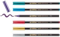 edding Filzstift edding 1340 metallic Pinselstift 6er Set