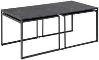ACTONA GROUP Beistelltisch Infinity (Set, 3 St&uuml;ck), Satz mit Tischen, Schlittenbeine