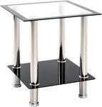 HAKU Beistelltisch Sofatisch, Wohnzimmertisch (1-St), quadratisch - aus...