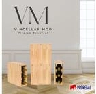 PROREGAL&reg; Weinregal VINCELLAR MOD Flaschenregal Modulares System Massivholz,