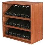 PROREGAL&reg; Weinregal VINCELLAR MOD Flaschenregal Modulares System Massivholz,