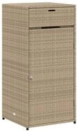 vidaXL Gartenbox, Gartenschrank Beige 55x55x111 cm Poly Rattan