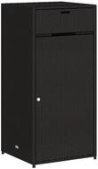 vidaXL Garten-Ger&auml;teschrank 55 x 55 x 111 cm Gartenschrank Schwarz 55x55x111 cm