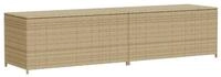 vidaXL Gartenbox, Gartentruhe Beige 469L Poly Rattan