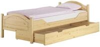 ERST-HOLZ Massivholzbett Einzelbett Holzbett 100 x 200 cm f&uuml;r Jugendliche und