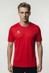 Trainingsshirt HUMMEL "HMLESSENTIAL JERSEY S/S", Damen, Gr. S, rot (true rot),