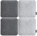 DuneDesign Stuhlkissen 35 x 35 x 3 Filz Sitzkissen - Zweifarbige Stuhlauflage -