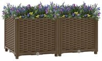 vidaXL Hochbeet, Kr&auml;uterhochbeet 80x40x38 cm Polypropylen
