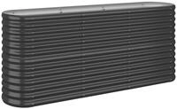vidaXL Hochbeet, Kr&auml;uterhochbeet Pulverbeschichteter Stahl 152x40x68 cm Anthrazit