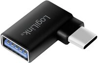 LogiLink LOGILINK USB-Adapter AU0055, schwarz, USB-C auf USB-A, 90&deg; gewinkelt