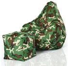 Green Bean Sitzsack Gaming Sitzsack + Hocker Cozy+Cube (2er Set Sitzsack + Hocker -