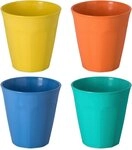 KOZIOL Becher NORA M, 4-tlg., Kunststoff, Made in Germany.Biozirkul&auml;rer...