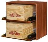 PROREGAL&reg; Weinregal VINCELLAR MOD Flaschenregal Modulares System Massivholz,