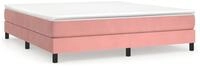 vidaXL Bettgestell, Bettrahmen Rosa 160x200 cm Samt