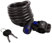 M-Wave Kabelschloss Spiralkabelschloss Clip On Halter 10 x 1 800 mm schwarz