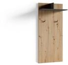 byLIVING Wandpaneel BEN, BxL: 60x136 cm, (Artisan Eiche, Hutablage und 2 Haken)
