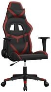 vidaXL Gaming-Stuhl, Gamer Stuhl mit Massagefunktion Schwarz und Weinrot...