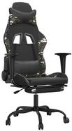 vidaXL Gaming-Stuhl Gaming-Stuhl mit Fu&szlig;st&uuml;tze Schwarz und Tarnfarben...