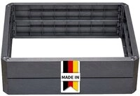 GARANTIA Hochbeet ERGO QUADRO M Hochbeet-System Stone 4 Paneele inkl. Verbinder
