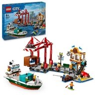 LEGO&reg; 60422 Hafen mit Frachtschiff Konstruktionsspielsteine