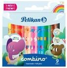 Pelikan Filzstift Pelikan 814553 Fasermaler combino super 9er Kartonetui