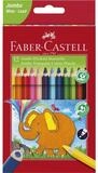 Faber-Castell Buntstift Faber-Castell Jumbo Buntstift Dreikant - 5,4 mm - 12er...