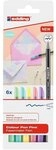 edding Aquarellstifte 1200 Colour Pen Fine Pastell, 6er-Set