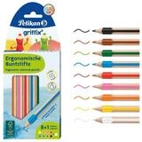 Pelikan Buntstift Pelikan Buntstifte griffix dreikant 8+1 St&uuml;ck Faltschachtel