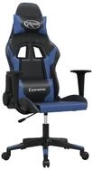 vidaXL Gaming-Stuhl Gaming-Stuhl mit Massagefunktion Schwarz und Blau...