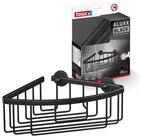 tesa Duschablage ALUXX BLACK Eck-Duschablage, einst&ouml;ckig, Set 1-tlg., mit