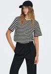 ONLY Kurzarmshirt ONLLIVINA S/S STRIPE TEE JRS NOOS