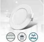 B.K.Licht LED Einbauleuchte BK_EL1274 9er Set Bad Einbauspots, IP44, flache