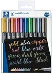 STAEDTLER Marker Marker metallic brush 10 Stck.