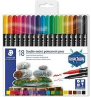 STAEDTLER Marker Doppelfasermaler permanent div. Farben 18-teilig retail