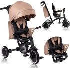 lionelo Dreirad-Kinderwagen TRIS PLUS, Inklusive Glocke, Tasche und Becherhalter/ab 9