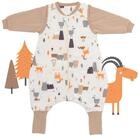 Schlummersack Kinderschlafsack Schlafsack mit F&uuml;&szlig;en und umklappbaren B&uuml;ndchen, 2.5