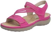 Riemchensandale RIEKER, Damen, Gr. 36, pink (fuchsia), Nubuklederimitat, Schuhe