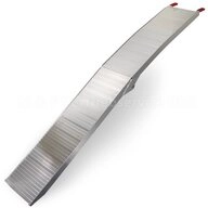 Bituxx Auffahrrampe Motorradrampe geschlossen Aluminium bis 340kg (1-St., Rampe +