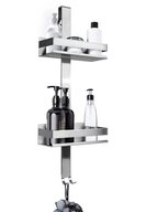 Benkstein Duschablage Duschablage zum H&auml;ngen Silber, 1-tlg., Duschregal mit 2