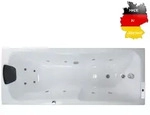 Basera&reg; Whirlpool-Badewanne CLASSIC Indoor Whirlpool Badewanne Bali 180 x 75...