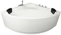 Basera&reg; Badewanne Eck-Badewanne Malai 150 x 150 cm, (Komplett-Set), mit Wasserfall,