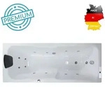 Basera&reg; Whirlpool-Badewanne PREMIUM Indoor Whirlpool Badewanne Bali 180 x 75 cm,