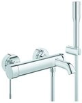 Grohe Wannenarmatur Essence Einhand-Wannenbatterie mit Brausegarnitur - Chrom