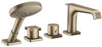 hansgrohe Wannenarmatur Axor Citterio E 4-Loch Wannenrandarmatur mit Thermostat