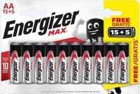 Energizer Energizer Alkaline Max Batterie Mignon AA 1,5 V, Batterie