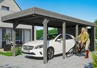 Skanholz Einzelcarport Friesland Set 2, BxT: 314x708 cm, 221 cm Einfahrtsh&ouml;he