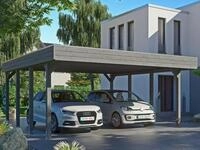 Skanholz Doppelcarport Friesland, BxT: 557x555 cm, 221 cm Einfahrtsh&ouml;he